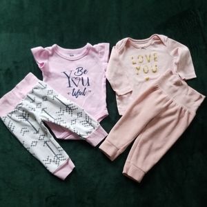 Two baby girl outfits